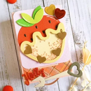 Strawberry With Heart Metal Cutting Dies 01