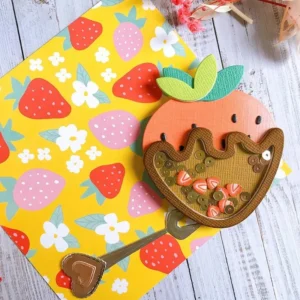 Sumflying Strawberry With Heart Metal Cutting Dies Strawberry With Heart Metal Cutting Dies 02