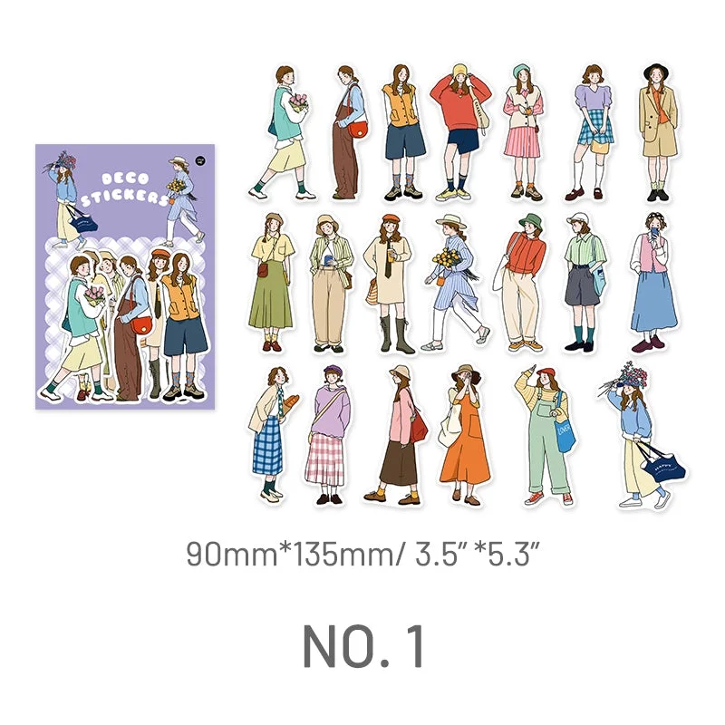 Cute Cartoon Character Washi Sticker Pack Cute Cartoon Character Washi Sticker Pack