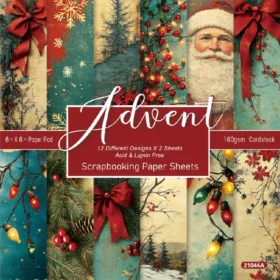 Sumflying Advent 24PCS Scrapbook Paper & Cardstock