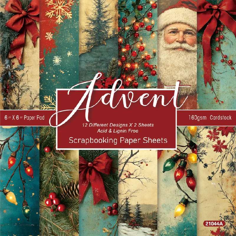 Sumflying Advent 24PCS Scrapbook Paper & Cardstock Sumflying Advent 24PCS Scrapbook Paper & Cardstock
