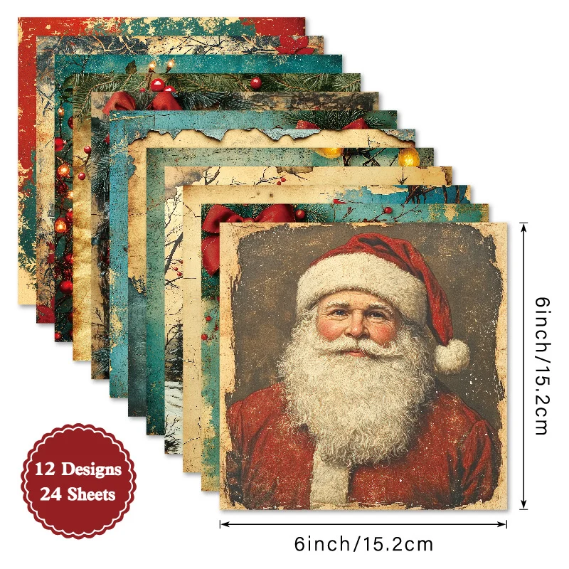 Sumflying Advent 24PCS Scrapbook Paper & Cardstock Sumflying Advent 24PCS Scrapbook Paper & Cardstock