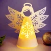 Sumflying Angel with Snowflake Cutting Die Cuts Main View - SUM-DM06264