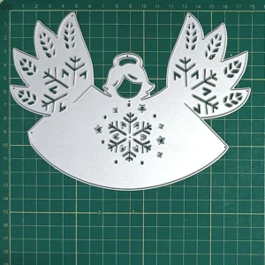 Sumflying Angel with Snowflake Cutting Die Cuts Detail View - SUM-DM06264
