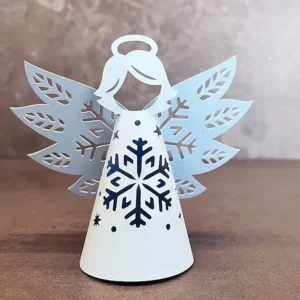 Sumflying Angel with Snowflake Cutting Die Cuts Usage View - SUM-DM06264