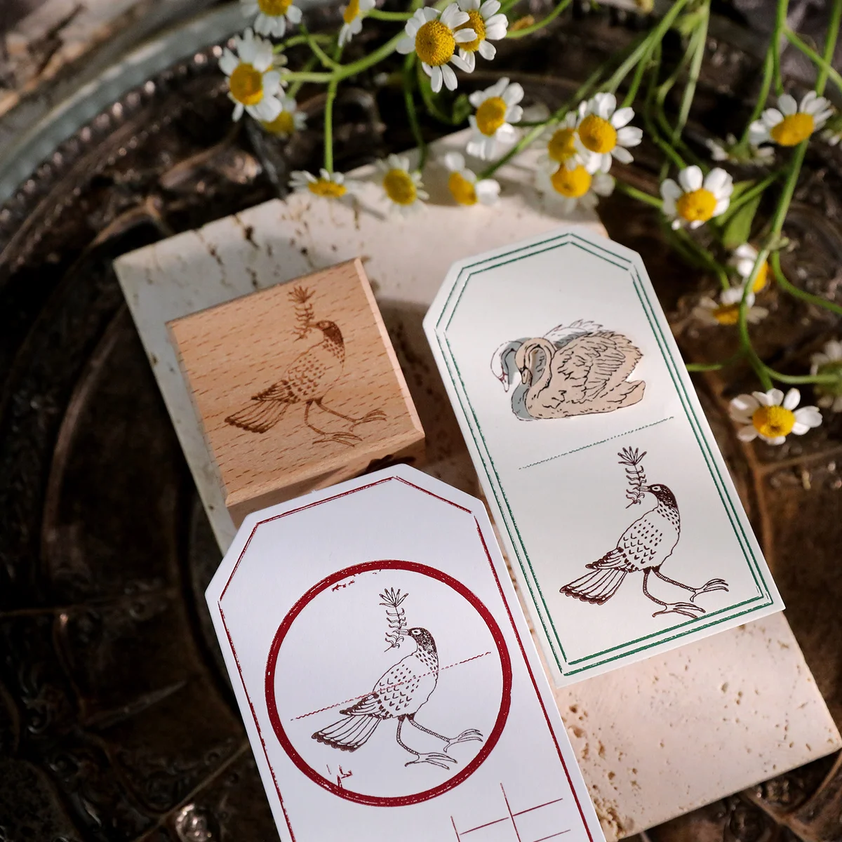 Sumflying Antique Christmas Wood Rubber Stamp Sumflying Antique Christmas Beech Wood Rubber Stamp - detail image 9