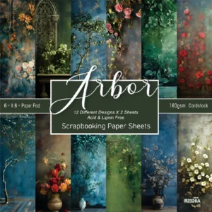 Sumflying Arbor 24PCS Scrapbook Paper & Cardstock