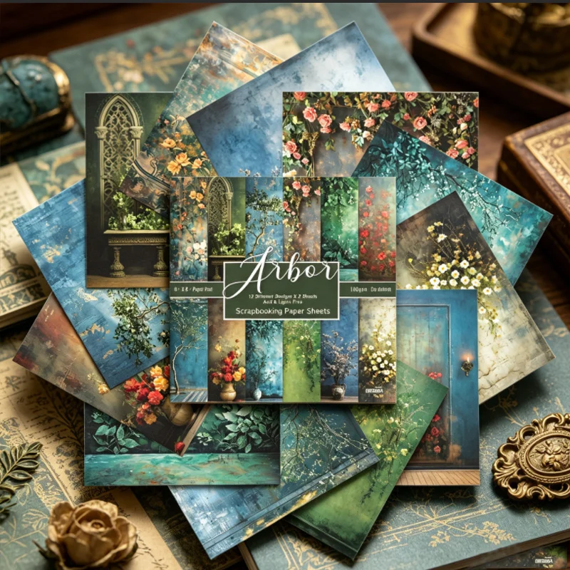 Sumflying Arbor 24PCS Scrapbook Paper & Cardstock Sumflying Arbor 24PCS Scrapbook Paper & Cardstock