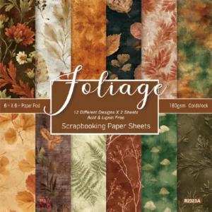 Sumflying Autumn Foliage 24PCS Scrapbook Paper & Cardstock