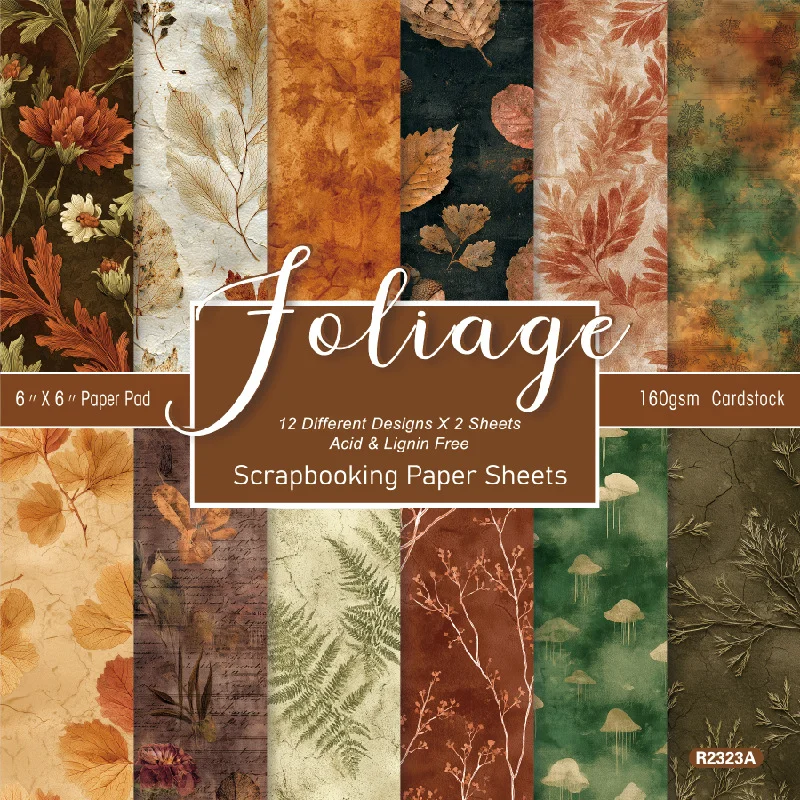 Sumflying Autumn Foliage 24PCS Scrapbook Paper & Cardstock Sumflying Autumn Foliage 24PCS Scrapbook Paper & Cardstock