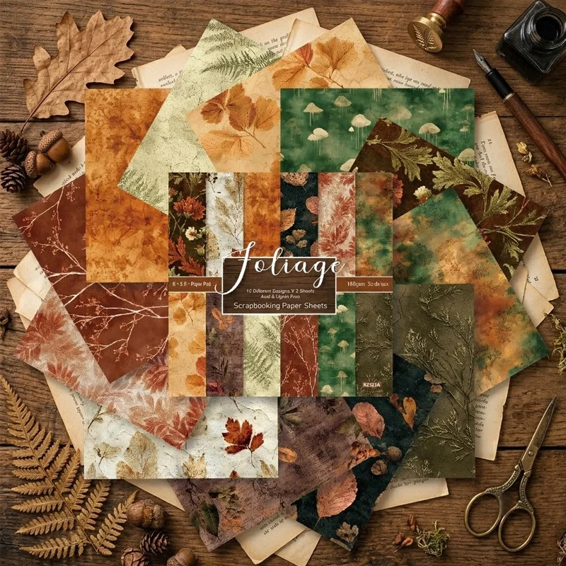 Sumflying Autumn Foliage 24PCS Scrapbook Paper & Cardstock Sumflying Autumn Foliage 24PCS Scrapbook Paper & Cardstock