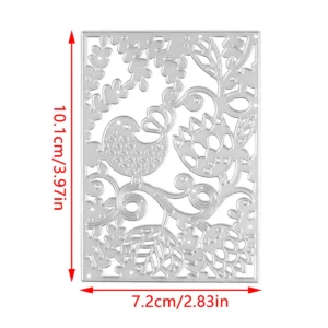 Sumflying Sumflying Bird Floral Frame Metal Cutting Dies - product photo 4 of 4