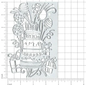 Sumflying Birthday Cake Border Cutting Dies Scrapbooking Die-Cuts Detail View - SUM-DM04494-2