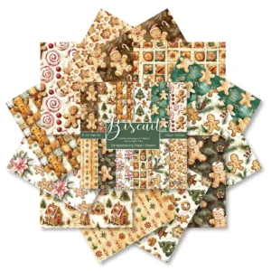 Sumflying Biscuit Gingerbread 24PCS Scrapbook Paper & Cardstock