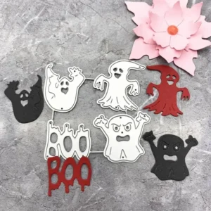 Sumflying Boo Ghost Cutting Die Cuts Detail View - SUM2508-LG24-6957