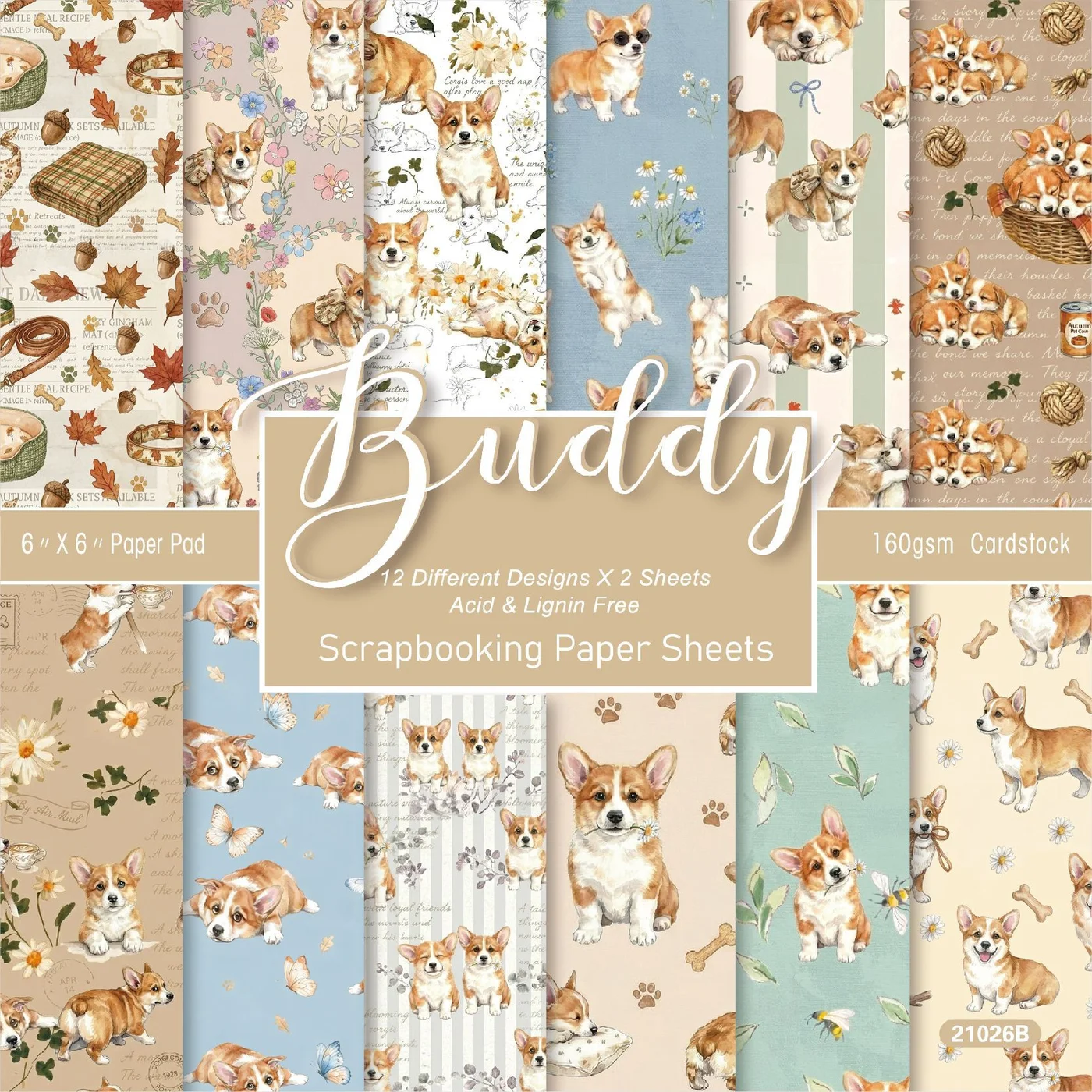 Sumflying Buddy 24PCS Scrapbook Paper & Cardstock Sumflying Buddy 24PCS Scrapbook Paper & Cardstock