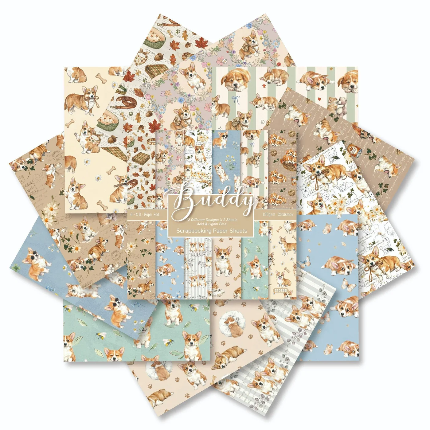 Sumflying Buddy 24PCS Scrapbook Paper & Cardstock Sumflying Buddy 24PCS Scrapbook Paper & Cardstock