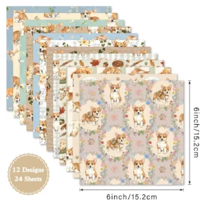 Sumflying Buddy 24PCS Scrapbook Paper & Cardstock Sumflying Buddy 24PCS Scrapbook Paper & Cardstock