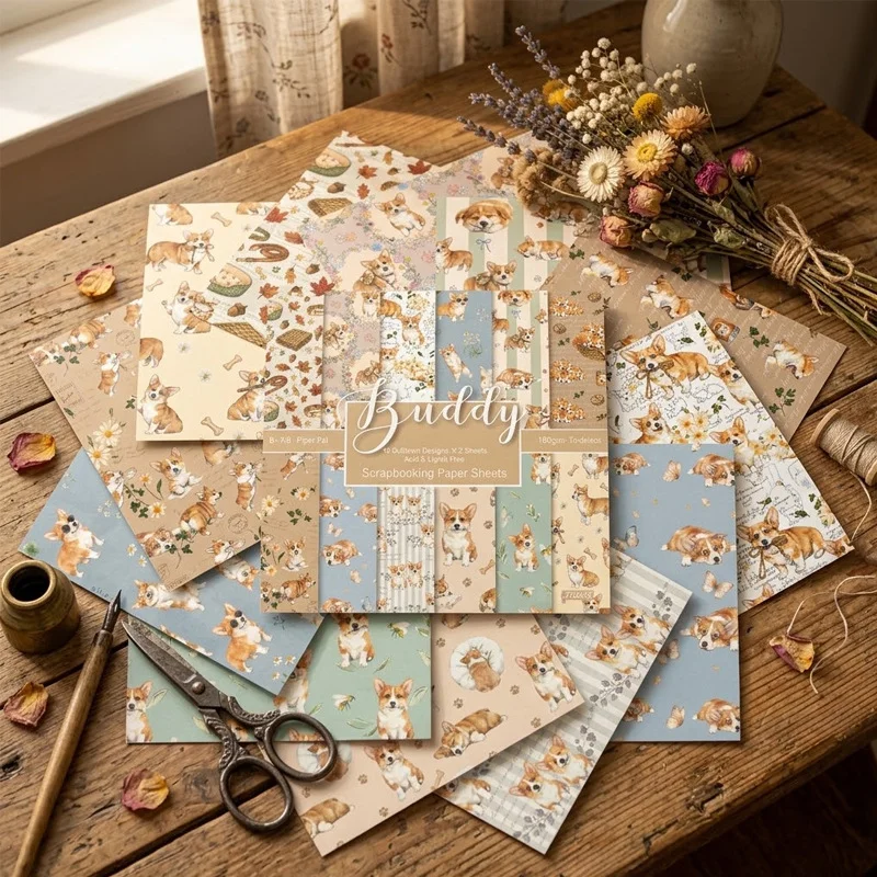 Sumflying Buddy 24PCS Scrapbook Paper & Cardstock Sumflying Buddy 24PCS Scrapbook Paper & Cardstock
