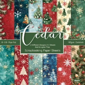Sumflying Cedar 24PCS Scrapbook Paper & Cardstock