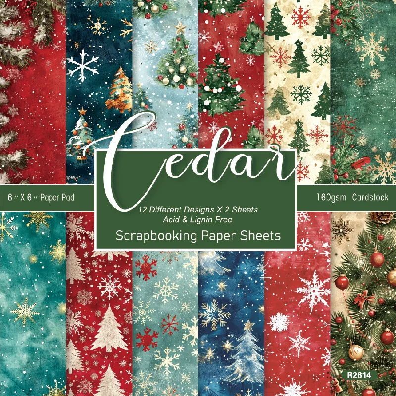 Sumflying Cedar 24PCS Scrapbook Paper & Cardstock Sumflying Cedar 24PCS Scrapbook Paper & Cardstock
