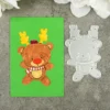 Sumflying Sumflying Christmas Bear metal cutting die - detail view