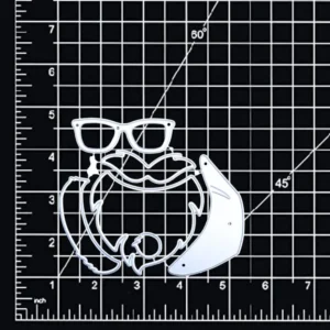 Sumflying Christmas Santa Claus Glasses Cutting Dies Detail View - SUM2509-SantaGlasses