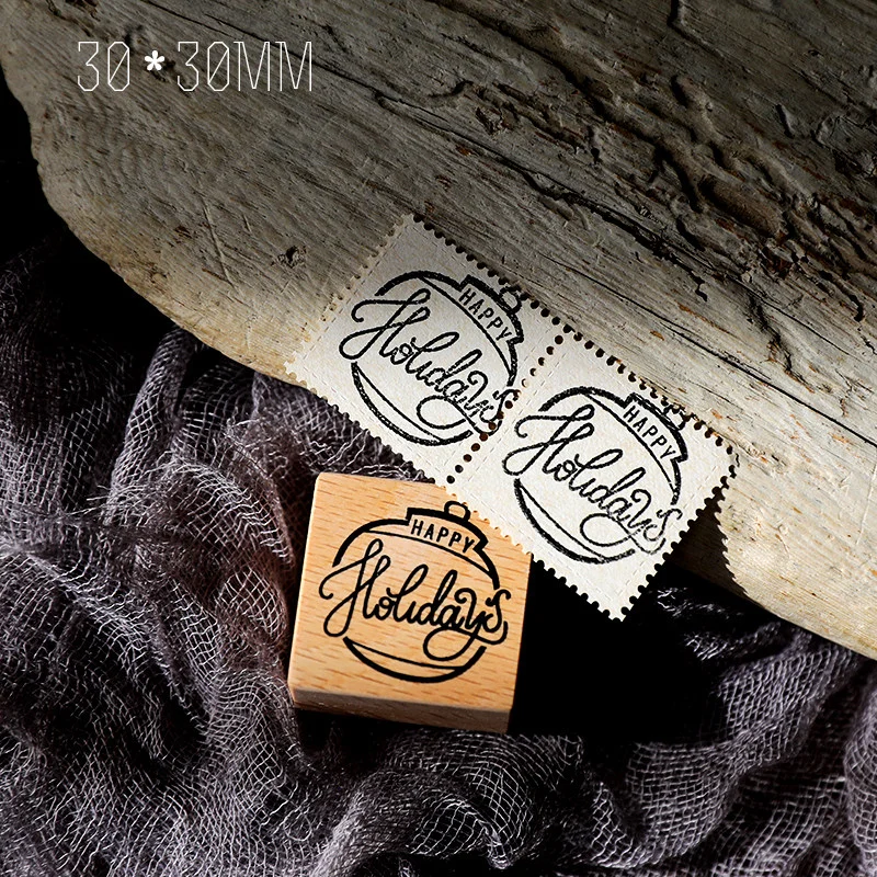 Sumflying Christmas Series Beech Wood Rubber Stamp Sumflying Christmas Series Beech Wood Rubber Stamp