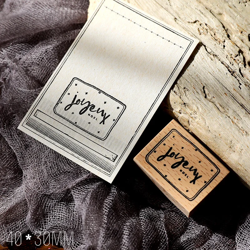 Sumflying Christmas Series Wood Rubber Stamp Sumflying Christmas Series Beech Wood Rubber Stamp - detail image 2