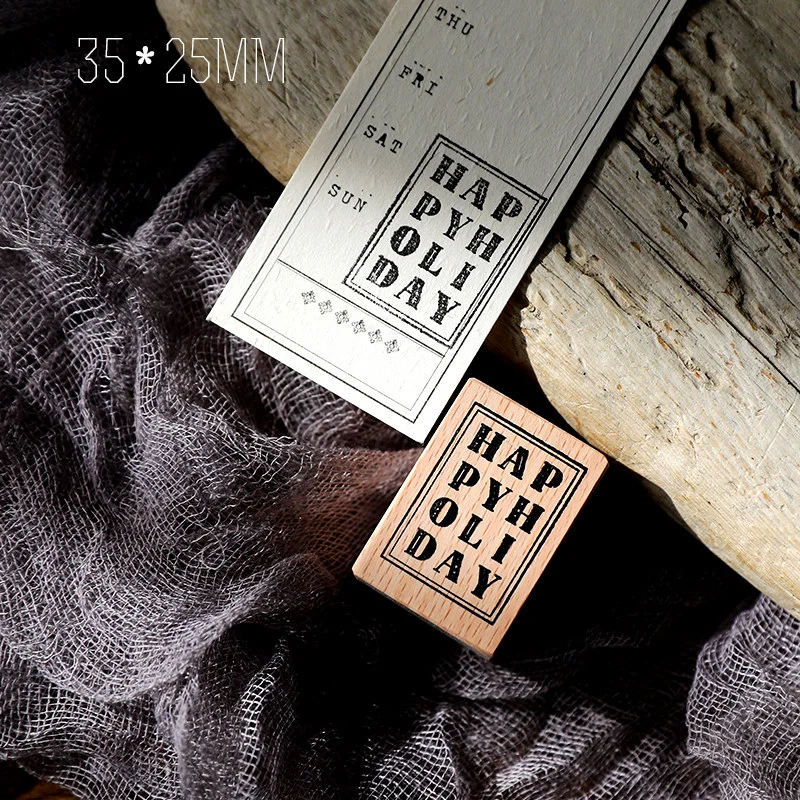 Sumflying Christmas Series Wood Rubber Stamp Sumflying Christmas Series Beech Wood Rubber Stamp - detail image 4