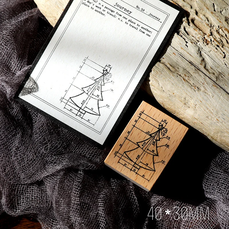 Sumflying Christmas Series Wood Rubber Stamp Sumflying Christmas Series Beech Wood Rubber Stamp - detail image 7