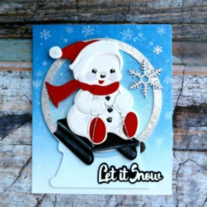 Sumflying Christmas Snowman Sled Cutting Dies Usage View - SUM2509-DM01287