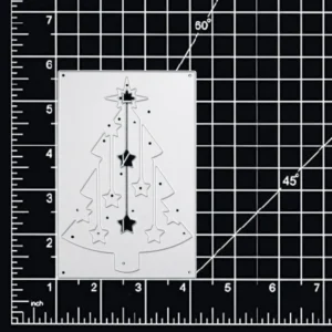 Sumflying Christmas Tree Ornament Stars Cutting Dies Detail View - SUM2509-TreeStars