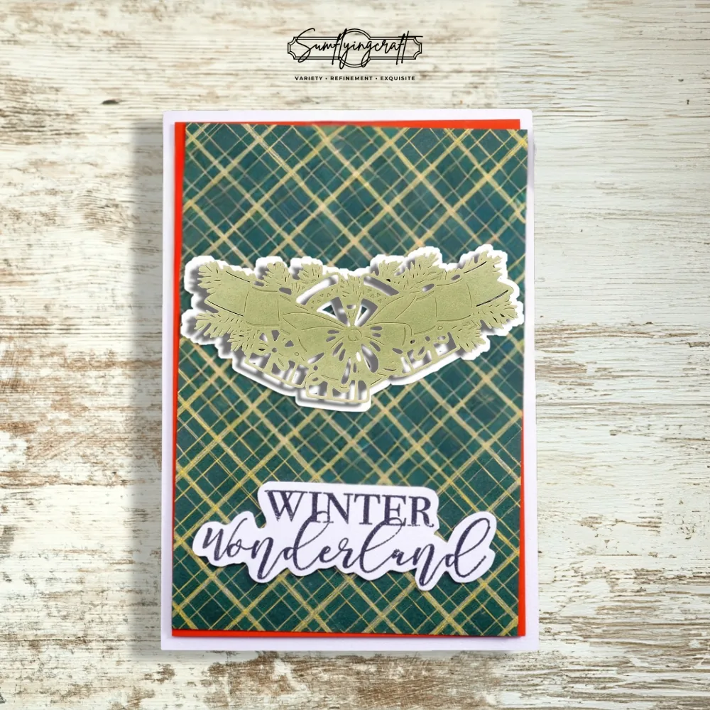 Sumflying Christmas Wreath Banner Cutting Die Cuts Sumflying Christmas Wreath Banner Cutting Die Cuts Main View - SUM-D103771-57