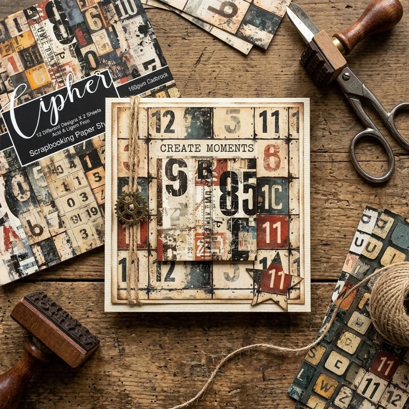 Sumflying Cipher 24PCS Scrapbook Paper & Cardstock Sumflying Cipher 24PCS Scrapbook Paper & Cardstock