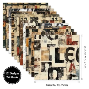 Sumflying Cipher 24PCS Scrapbook Paper & Cardstock Sumflying Cipher 24PCS Scrapbook Paper & Cardstock