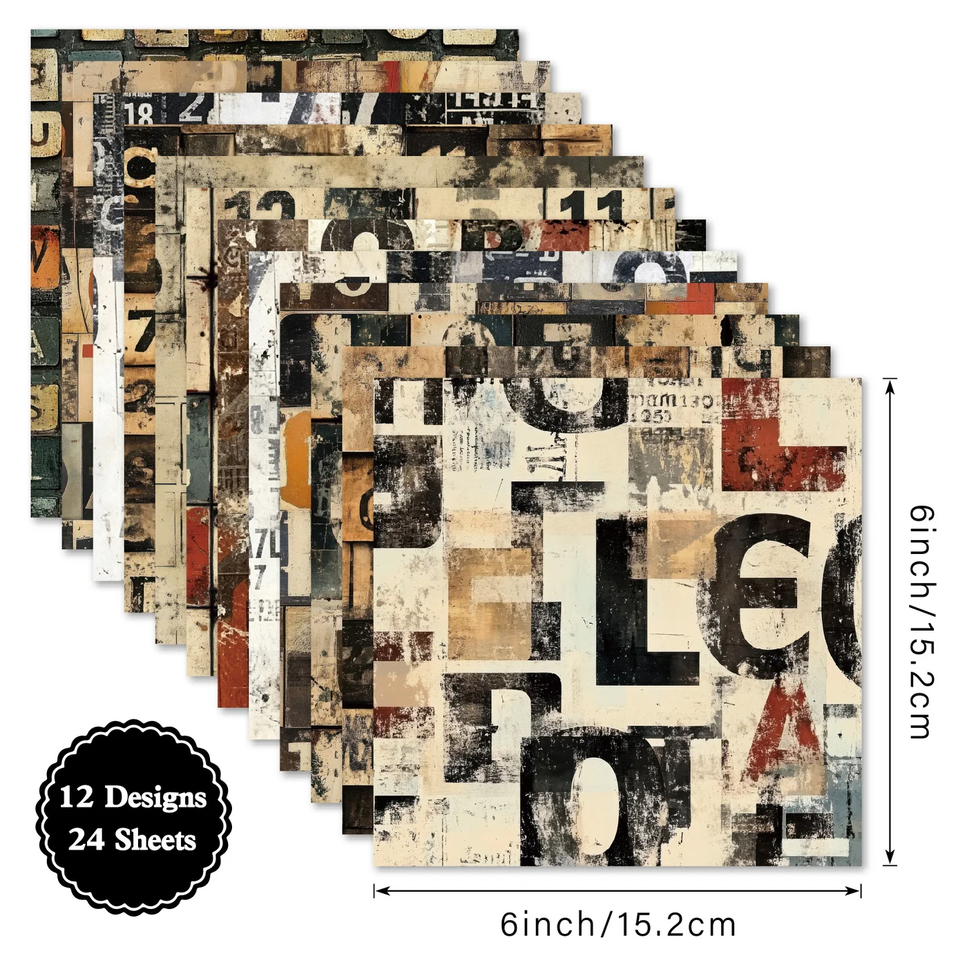 Sumflying Cipher 24PCS Scrapbook Paper & Cardstock Sumflying Cipher 24PCS Scrapbook Paper & Cardstock