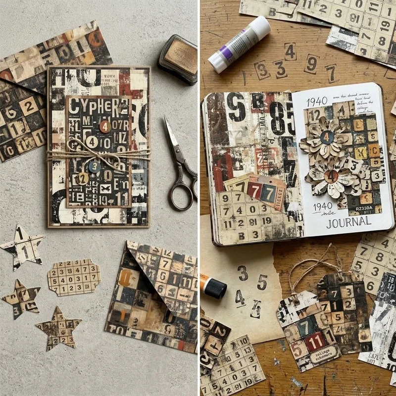 Sumflying Cipher 24PCS Scrapbook Paper & Cardstock Sumflying Cipher 24PCS Scrapbook Paper & Cardstock