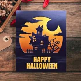 Sumflying Circular Spooky Castle Cutting Die Cuts