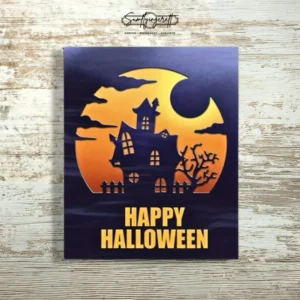 Sumflying Circular Spooky Castle Cutting Die Cuts Side View - SUM2508-LG24-6962