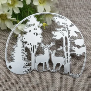 Sumflying Circular Woodland Deer Cutting Dies Usage View - SUM2509-DM00802