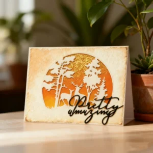 Sumflying Circular Woodland Deer Cutting Dies Package View - SUM2509-DM00802