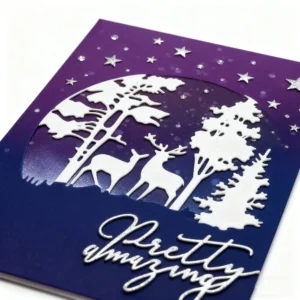 Sumflying Circular Woodland Deer Cutting Dies Size Reference - SUM2509-DM00802