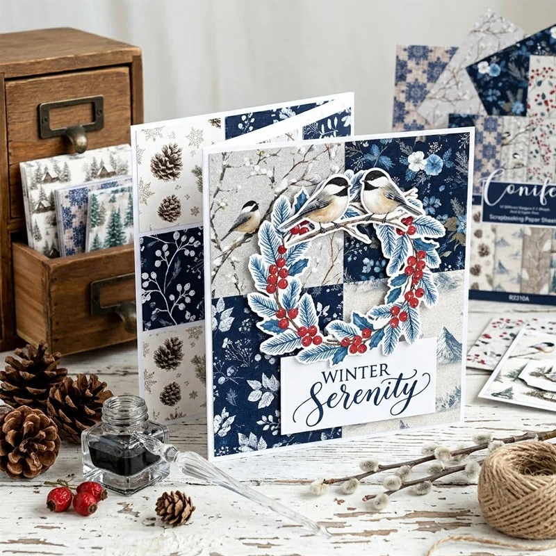 Sumflying Conifer 24PCS Scrapbook Paper & Cardstock Sumflying Conifer 24PCS Scrapbook Paper & Cardstock
