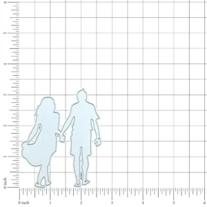 Back view – Sumflying Sumflying Couple Walk Cutting Dies Scrapbooking Die-Cuts metal cutting dies