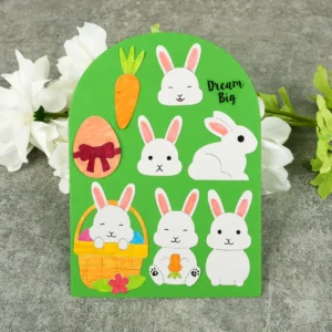 Bunnies Basket Eggs Metal Cutting Dies - metal cutting die detail view 4