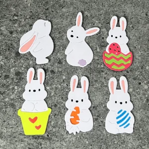 Bunnies Eggs Carrots Metal Cutting Dies - metal cutting die detail view 4