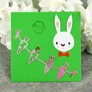 Bunny Carrot Bunting Metal Cutting Dies - metal cutting die detail view 3