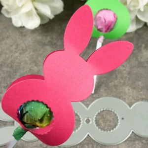 Bunny Lollipop Holder Metal Cutting Dies - metal cutting die detail view 4