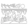 Sumflying Sumflying Craft Christmas Night Scene Village metal cutting die - main product photo